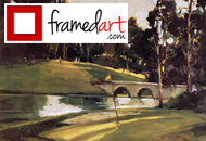 Framed Golf Art